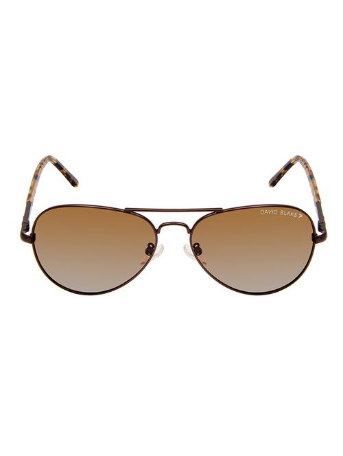 David Blake Brown Aviator Gradient Polarized Uv Protected Sunglass - 15418806 - Standard Image - 1