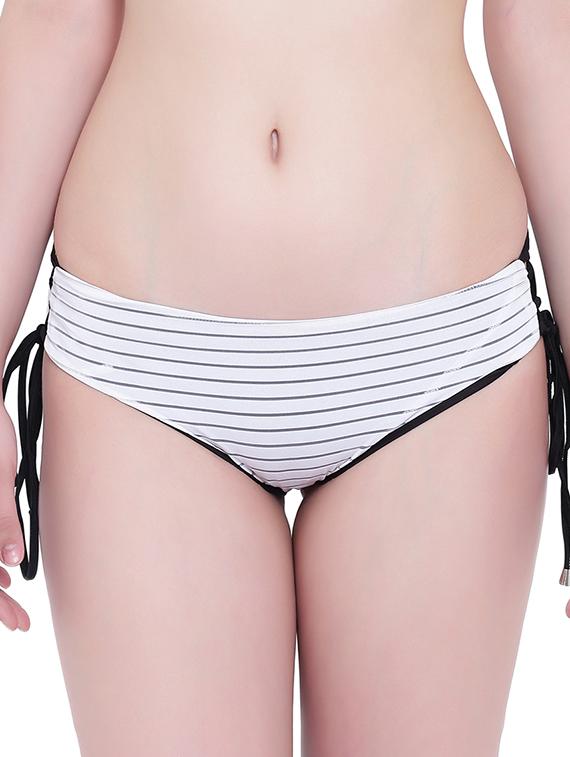 side lace up striped bikini panty - 15418861 - Zoom Image - 1