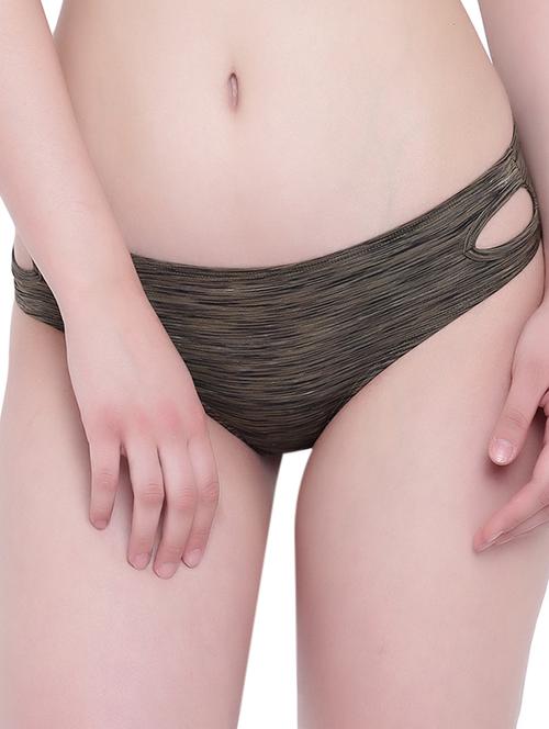 cut out melange bikini panty - 15418869 - Standard Image - 1