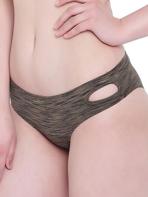 cut out melange bikini panty - 15418869 - Standard Image - 2