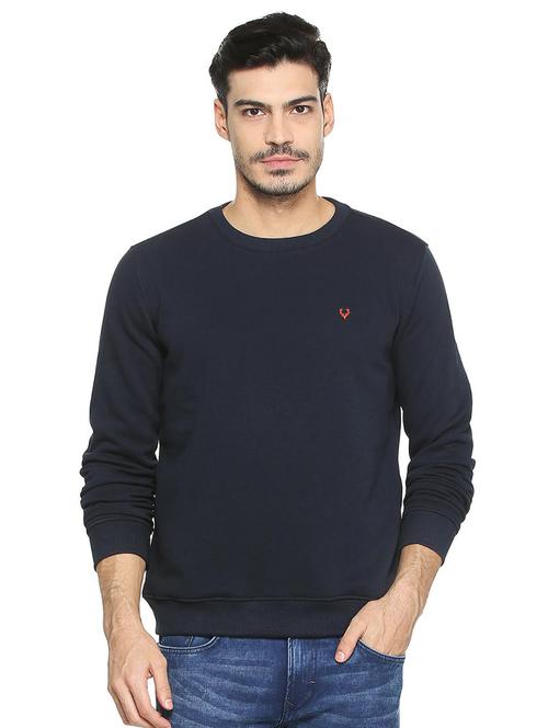 navy blue polyester sweatshirt - 15418887 - Very Small Image - 1