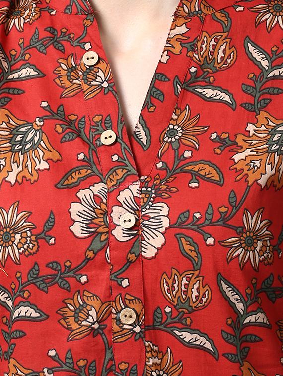 straight printed kurta - 15418892 - Zoom Image - 4