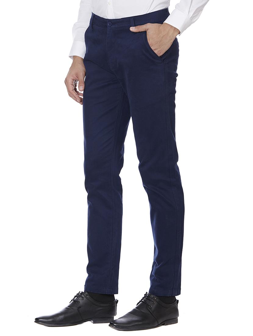 blue cotton chinos - 15418906 - Zoom Image - 2