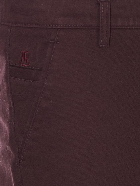 maroon cotton chinos - 15418909 - Zoom Image - 4