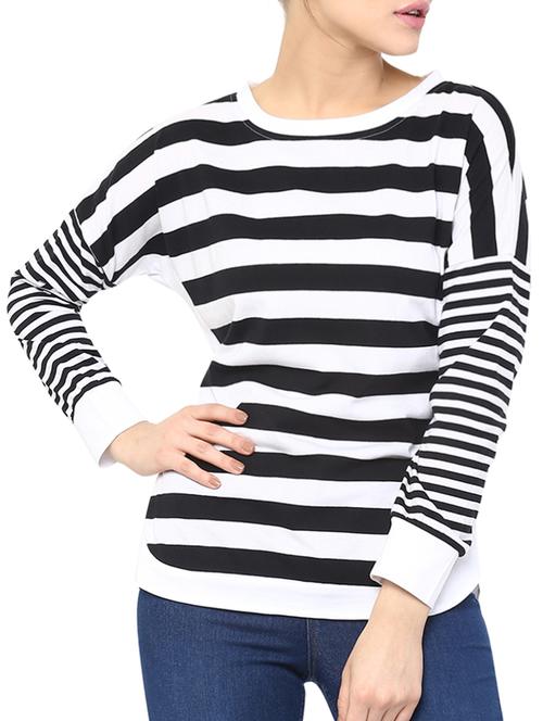 side slit striped top - 15419086 - Very Small Image - 1