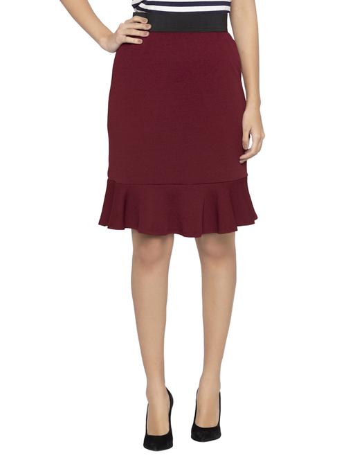 pep-hem knitted skirt - 15419118 - Standard Image - 1