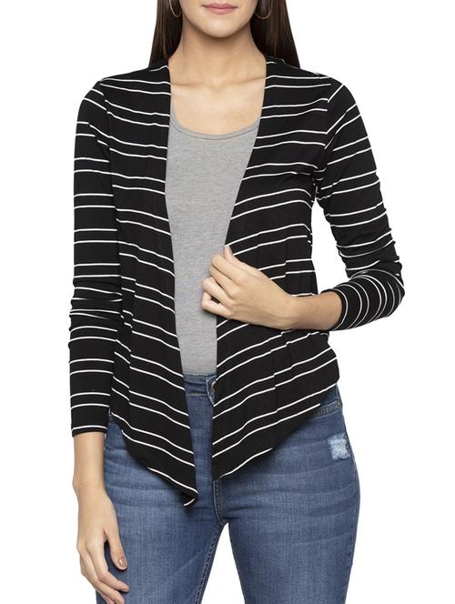 asymmetric striped shrug - 15419123 - Very Small Image - 1