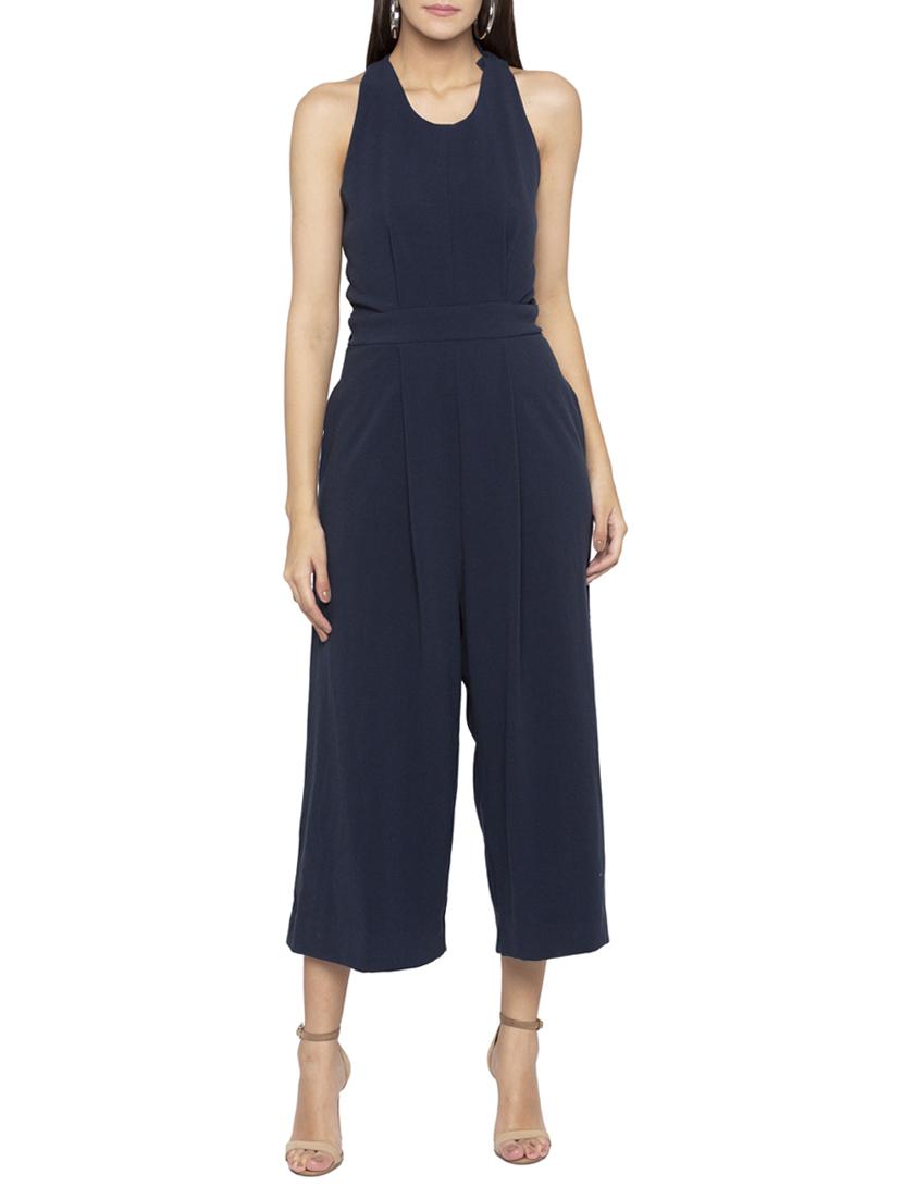 Halter neck 3/4th jumpsuit - 15419152 - Zoom Image - 1