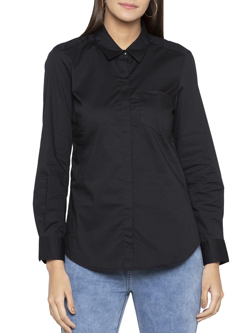 pocket patch solid shirt - 15419159 - Zoom Image - 1