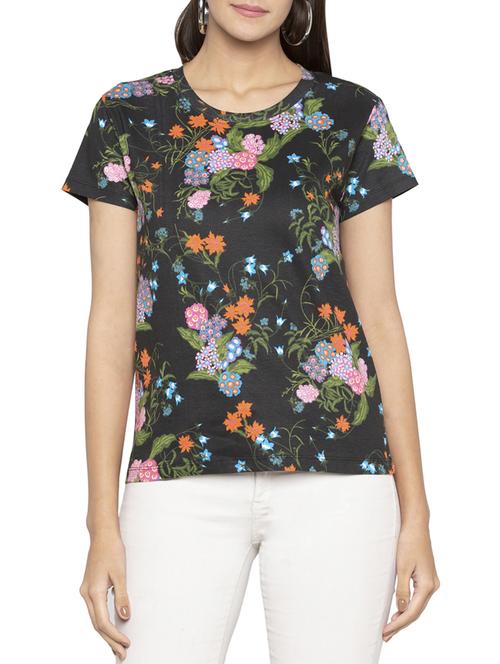 short sleeved floral tee - 15419170 - Standard Image - 1