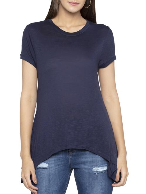 ruffle detail asymmetric top - 15419182 - Standard Image - 1