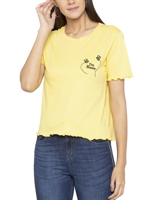 lettuce edge embroidered tee - 15419208 - Standard Image - 1