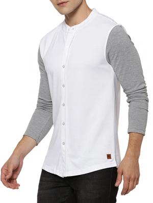 white cotton casual shirt - 15419454 - Standard Image - 2