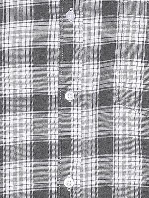 grey checkered casual shirt - 15419465 - Standard Image - 4