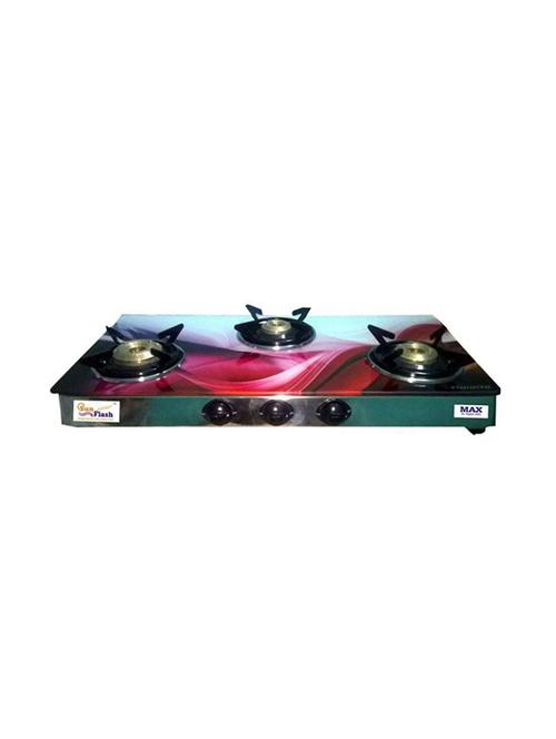 3 Burner Max Digital Glass 3 Burner Manual Gas Stove - 15419542 - Standard Image - 1