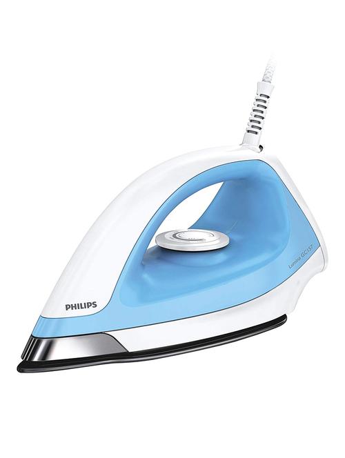 Philips 1100-Watt Dry Iron (White/Blue) - 15419550 - Standard Image - 1