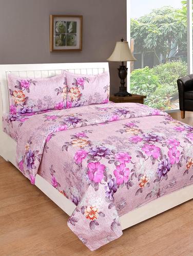 Cotton Double bedsheet with 2 pillow covers - 15419747 - Very Small Image - 1