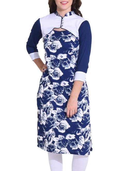 Straight high low kurta - 15419768 - Very Small Image - 1