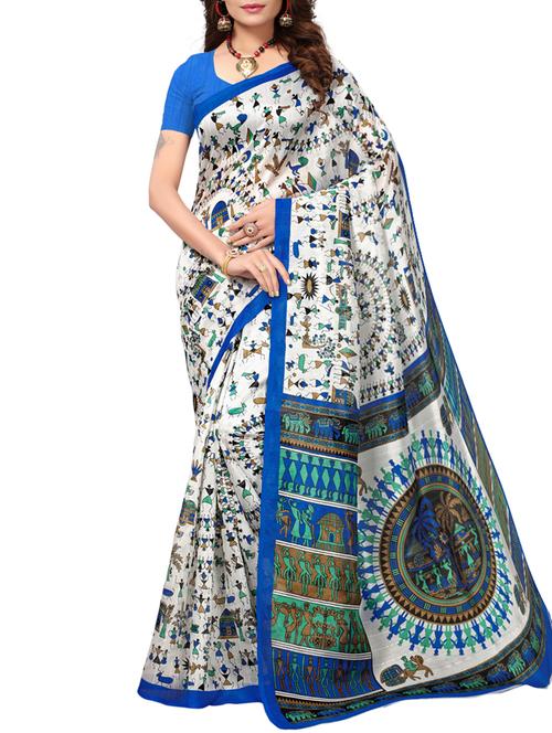Warli print bhagalpuri saree with blouse - 15419910 - Standard Image - 1