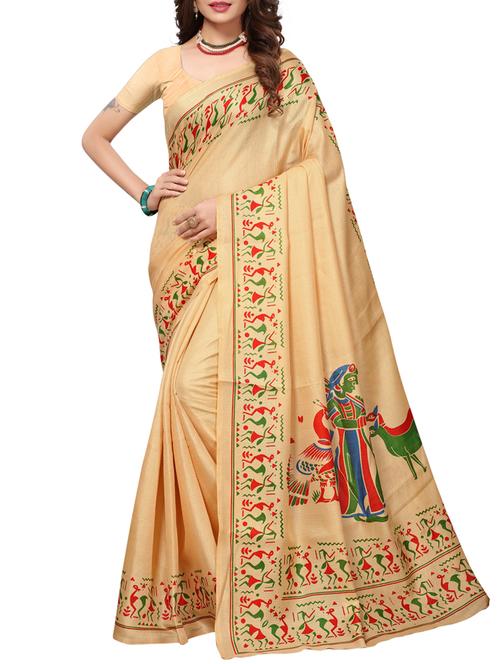 Conversational bordered saree with blouse - 15420164 - Standard Image - 1