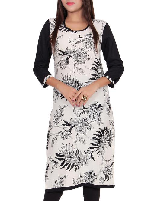 straight printed kurta - 15420181 - Very Small Image - 1