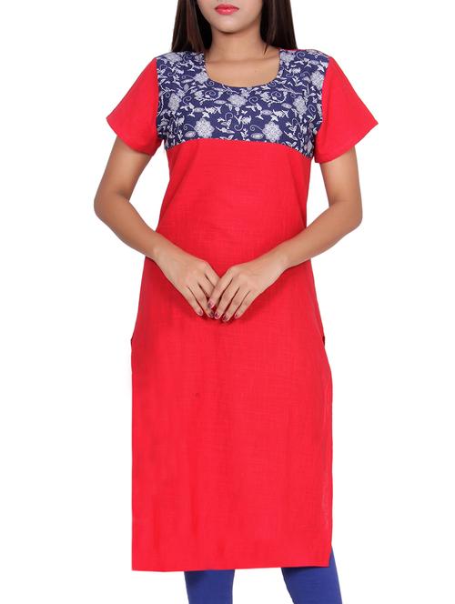 straight Printed kurta - 15420185 - Standard Image - 1