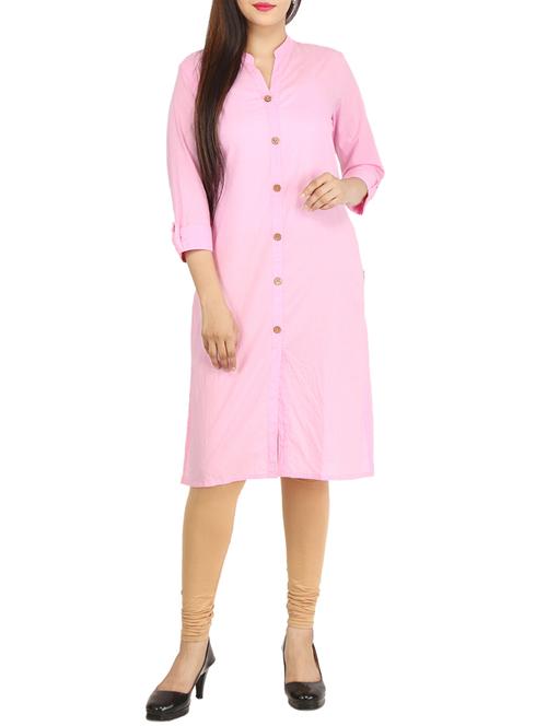 straight placket kurta - 15420410 - Standard Image - 1