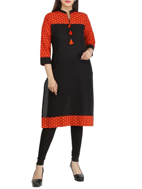 Straight tassels kurta - 15420414 - Standard Image - 1
