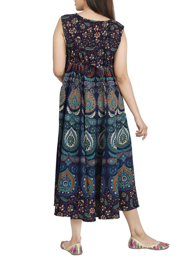 a-line printed kurta - 15420418 - Zoom Image - 3