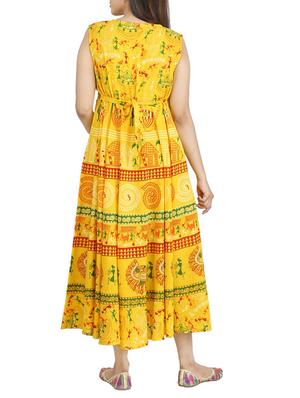 a-line printed kurta - 15420419 - Standard Image - 3