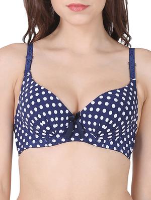 polka dotted t-shirt bra - 15420630 - Standard Image - 1