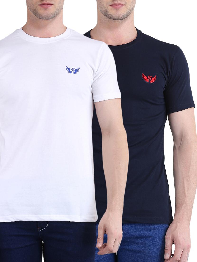 multi colored cotton combos t-shirt (set of 2) - 15420864 - Zoom Image - 1