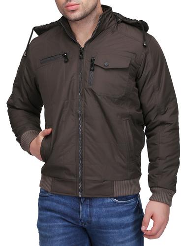 grey polyester blend casual jacket - 15420906 - Very Small Image - 1
