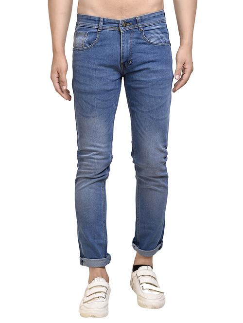 blue denim washed jeans - 15420926 - Standard Image - 1