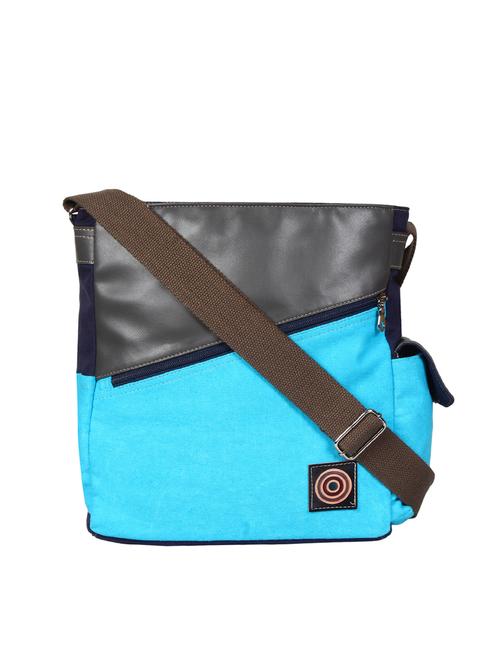 green canvas regular sling bag - 15421011 - Standard Image - 1