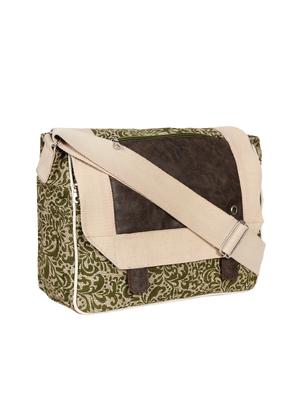 green canvas messenger sling bag - 15421018 - Standard Image - 4