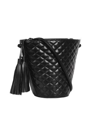 black leatherette (pu) regular sling bag - 15421021 - Standard Image - 4