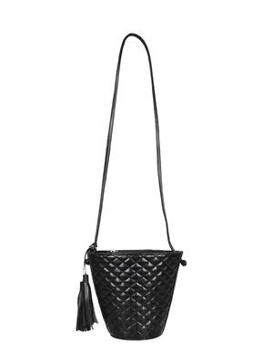 black leatherette (pu) regular sling bag - 15421021 - Standard Image - 5