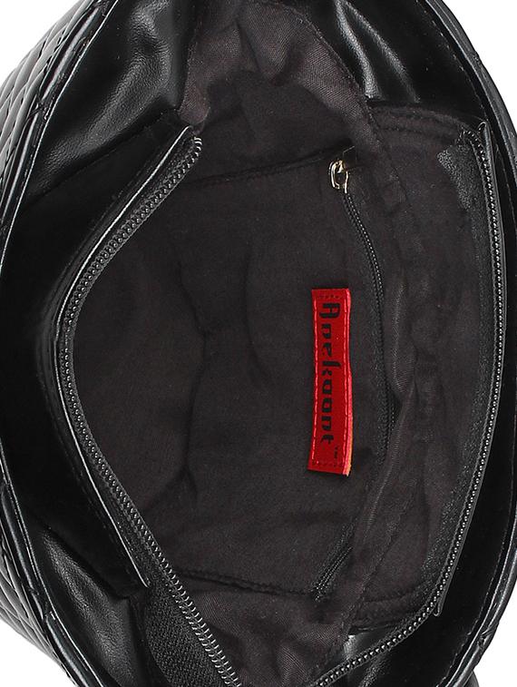 black leatherette (pu) regular sling bag - 15421021 - Zoom Image - 3