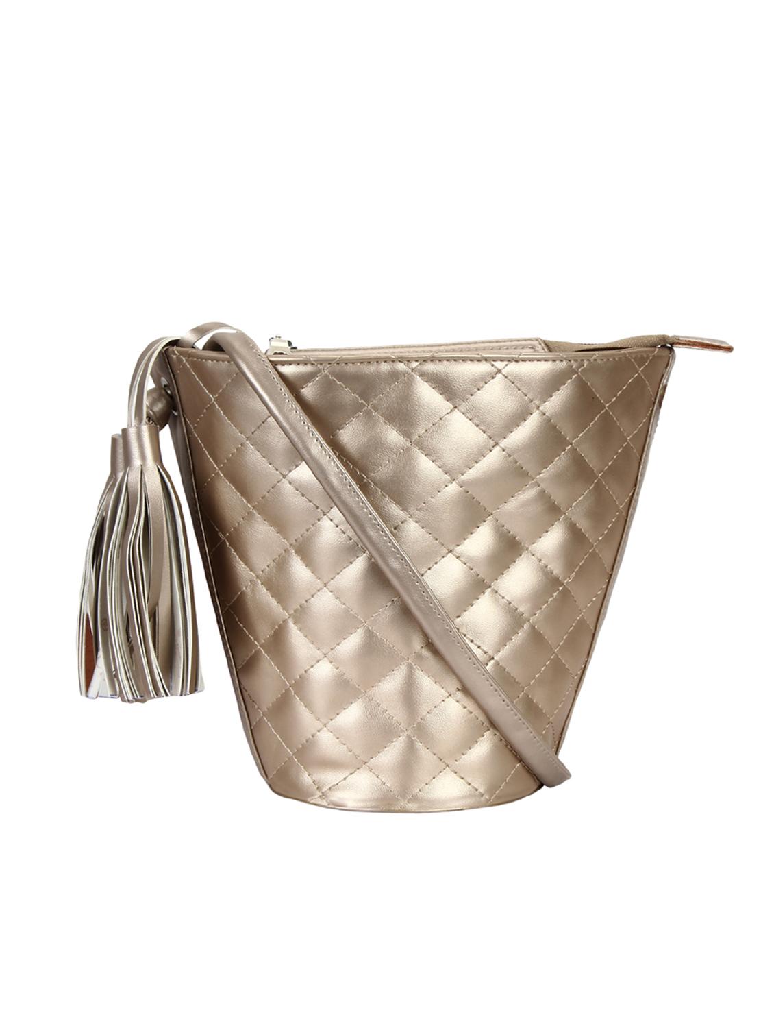 metallic leatherette (pu) regular sling bag - 15421022 - Zoom Image - 1