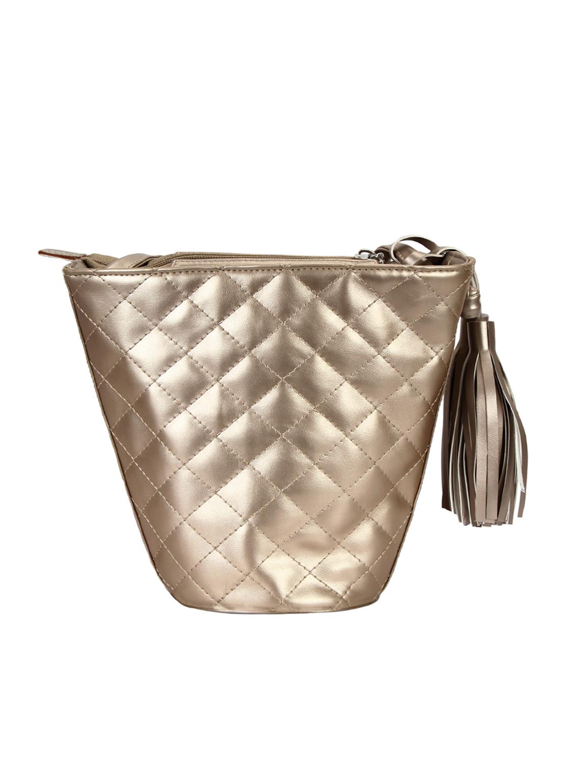 metallic leatherette (pu) regular sling bag - 15421022 - Zoom Image - 2