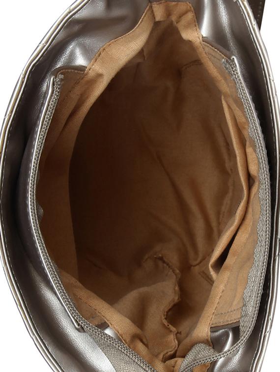 metallic leatherette (pu) regular sling bag - 15421022 - Zoom Image - 3