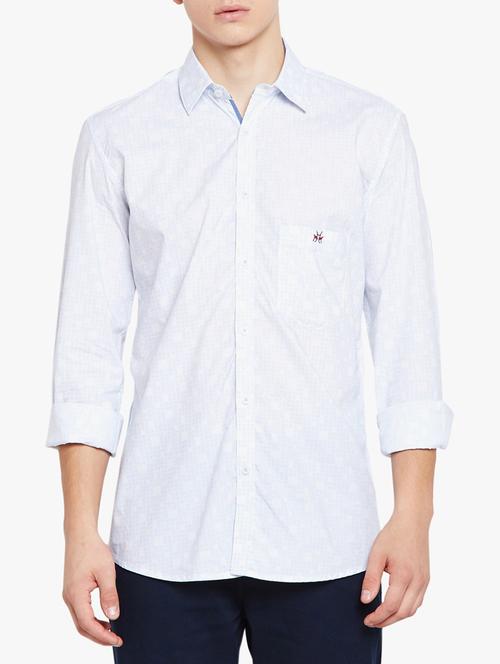 white cotton casual shirt - 15421715 - Standard Image - 1