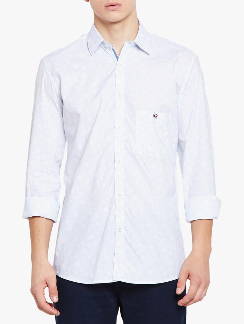 white cotton casual shirt - 15421715 - Zoom Image - 1