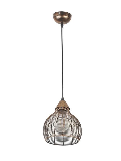 wrought iron rustic finish pendent light - 15421975 - Very Small Image - 1