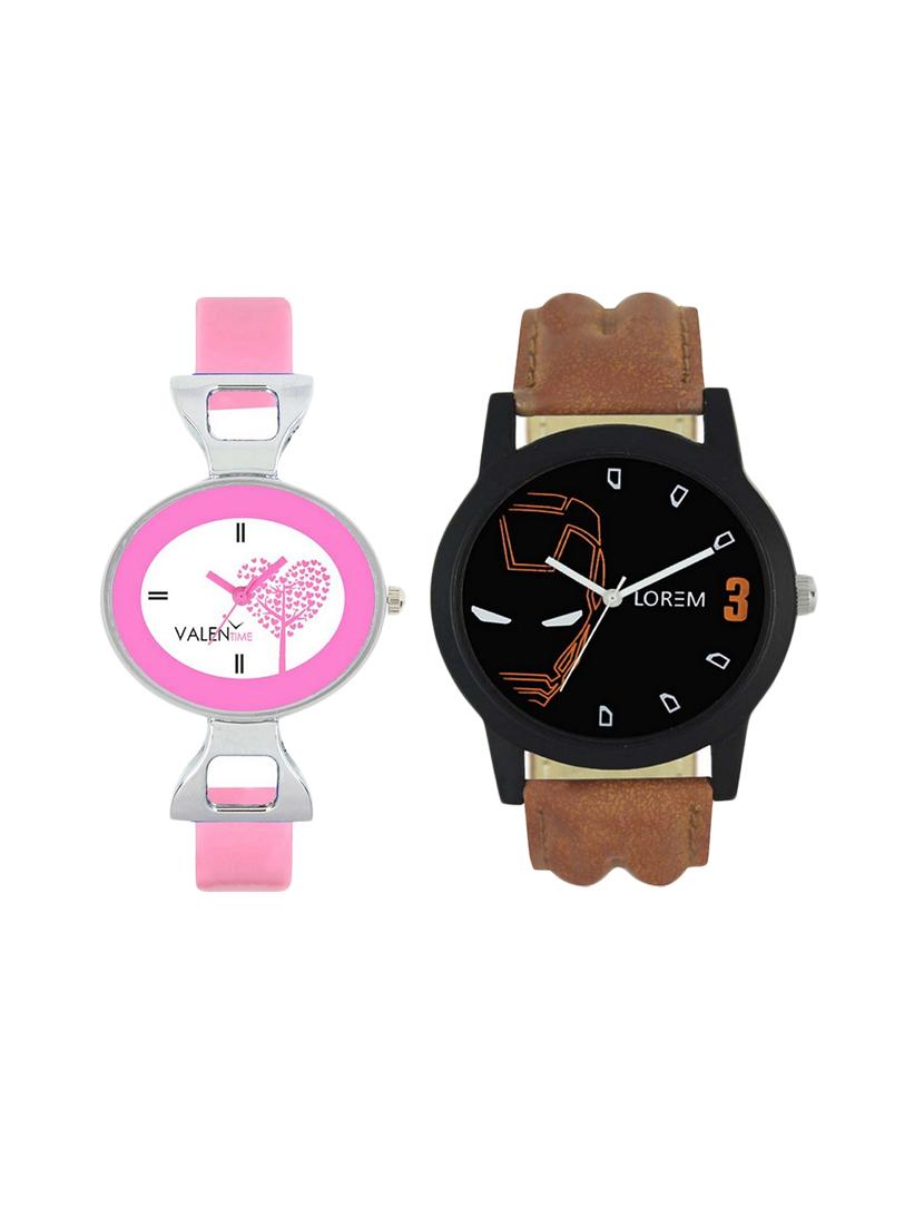 VALENTIME LR4VT30 leather strap couple watch - 15422390 - Zoom Image - 1