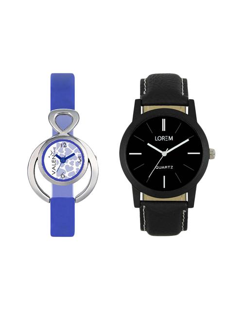 VALENTIME LR5VT12 leather strap couple watch - 15422404 - Very Small Image - 1