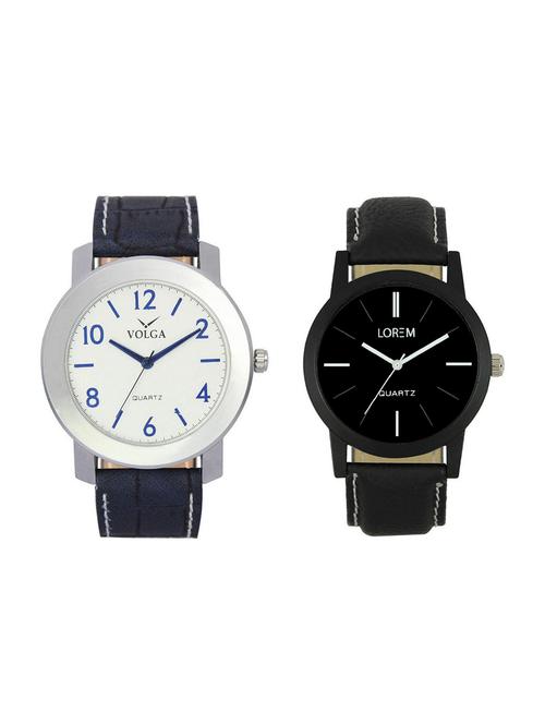 volga vl11lr05 round dial analog watch combo - 15423952 - Standard Image - 1
