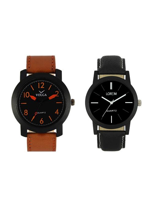volga vl19lr05 round dial analog watch combo - 15423963 - Standard Image - 1