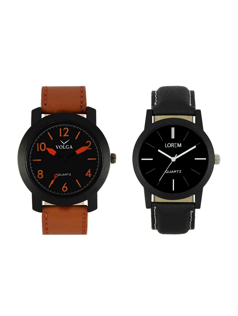 volga vl19lr05 round dial analog watch combo - 15423963 - Zoom Image - 1